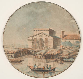 View of Paris (part of series of colored aquatints)