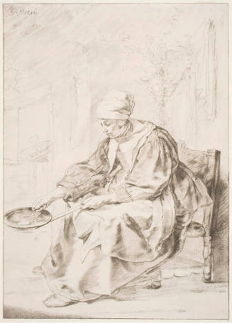 Peasant Woman with a Clooking Utensil