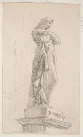 Sketch of a Sculpture of Saint Euphrasie