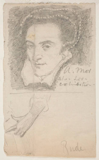 Museum Sketches (Portrait Of Eleanor Lopez De Villanueva, After Antonis Mor, Left Forearm, After Francois Rude)