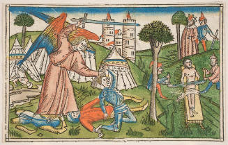 The Angel Exterminating the Philistines, from the Koberger Bible