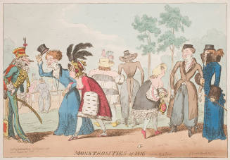 "Monstrosities" of 1816 scene, Hyde Park_