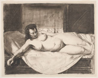 Nude Reclining On A Bed