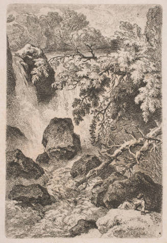 Landscape with Waterfall