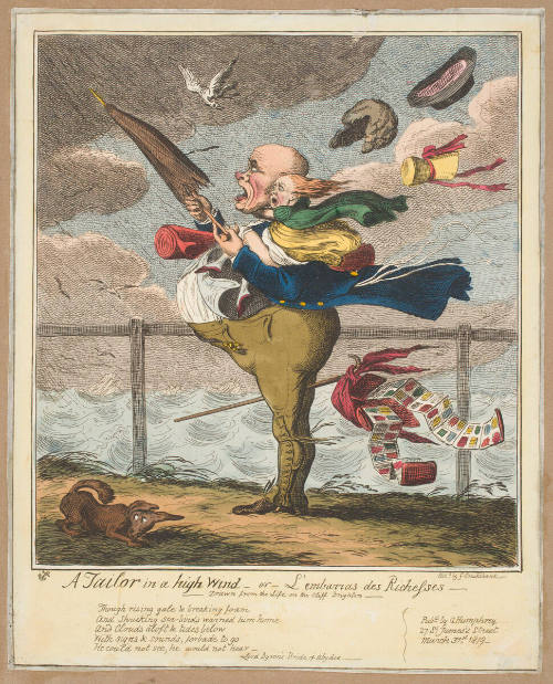 A Tailor in a high Wind