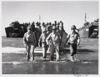 General Douglas MacArthur Landing at Lingayen Gulf, Philippines
