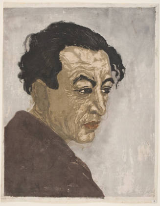Portrait of Hagiwara Sakutaro, the Author of Ice Island ("Hyoto" no chosha, Hagiwara Sakutaro zo)