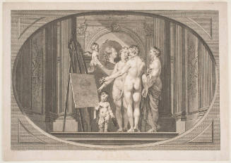 The Three Graces Direct a Portrait of King George III