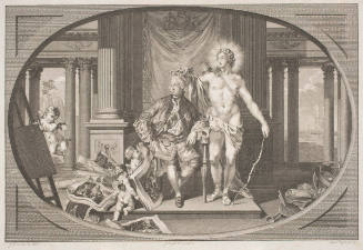 Apollo Crowns King George III with Laurels