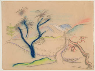 Landscape with Blue Tree