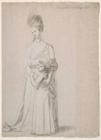 Queen Charlotte And Princess Amelia, A Study For The Three Daughters Of King George III