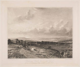 Hampstead Heath; with Harrow in a distance