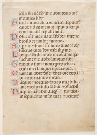 Leaf from the Psalms (Psalm 86)