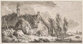 Landscape with a Cottage by a River