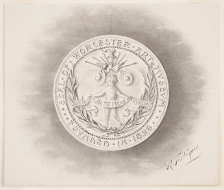 Competition Drawing for the Seal of The Worcester Art Museum