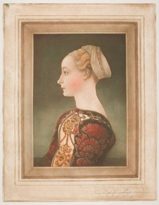 Woman with Brocade