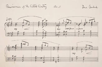 Etchings with airs and melodies from the suite "Reminiscences of the Cattle Country"