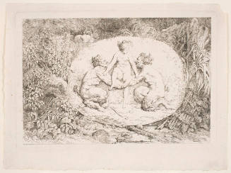 Nymph Supported by Two Satyrs