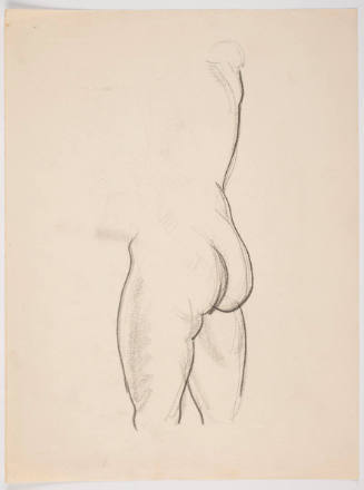 Untitled (Nude Study from Back: Rear End and Upper Legs)
