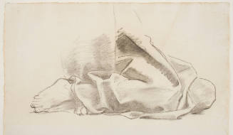 Sketch of a Draped Kneeling Figure