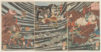 The Heiki Clan Sinking into the Sea and Perishing in 1185