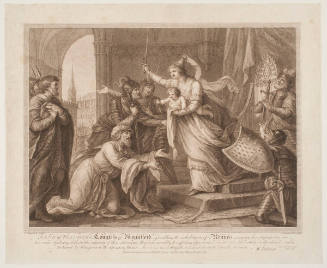 Jane of Flanders, Countess of Mountford, assembling the inhabitants of Rennes...