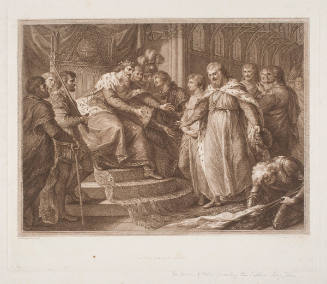 The Prince of Wales presenting the Captive King John
