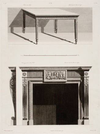 Hall Table and Chimney-piece for Shelbourne House, Berkely Square, London