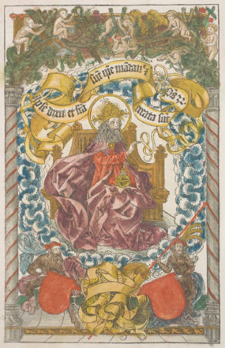 God the Father Enthroned, from the Nuremberg Chronicle (fol. 1)