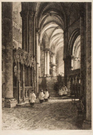 Canterbury Cathedral, interior (Pilgrim's aisle)