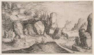 Landscape with Monks in a Grotto