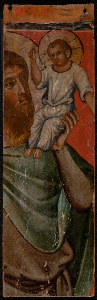 Top right portion of Saint Christopher