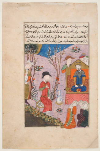 Ogetai Khan Assumes the Throne, from a Torikh-e