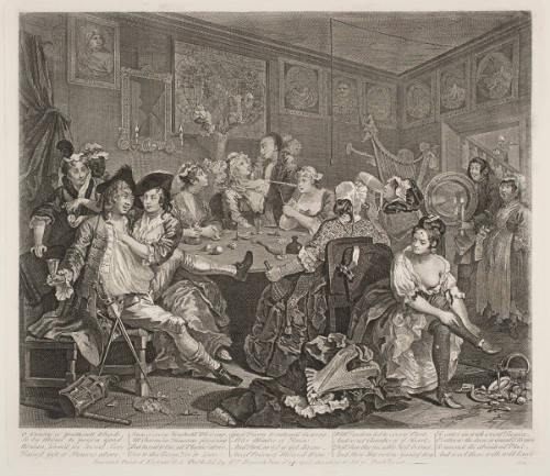 At the Rose Tavern (plate 3 from The Rake's Progress)