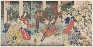 Courage of Japanese Spirits in Underworld Competition  (Kyokakuno Yamato Tameshi meifu ni oite daimo yu o arasu)