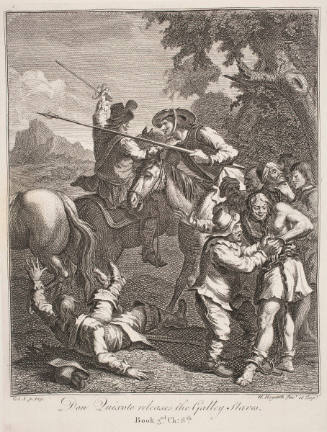 Don Quixote releases the Galley Slaves
