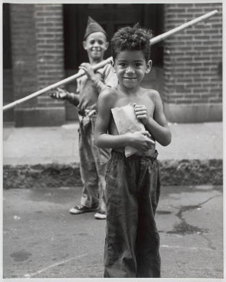 South End, Boston (Two Boys and Stick)