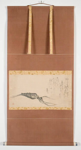 Chimaki (glutinous rice dumplings wrapped in bamboo or reed leaves) with Three Haiku by Ransetsu, Goshun and Buson