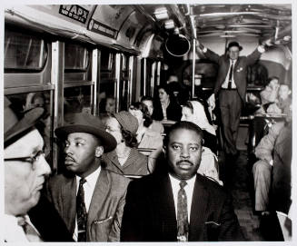 Martin Luther King Jr. and Ralph Abernathy on One of the First Desegregated Buses