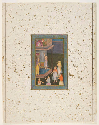 A Girl Being Lifted By A Prince From The Harem To An Upper Chamber