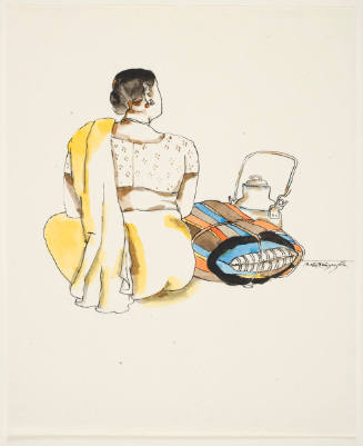 Seated Woman with Bolster and Kettle