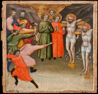 Scene from the Lives of Sts. Cosmas and Damian: Stoning