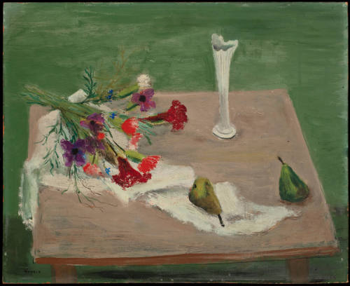 Still Life-Flowers and Pears