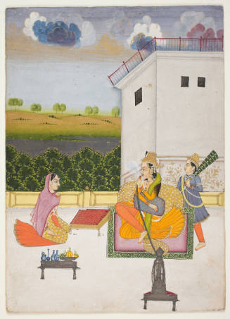A Prince with Lady and Attendant