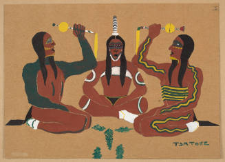 Three Warriors Celebrating Ritual
