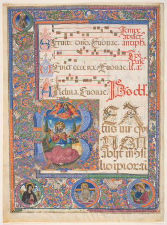 Double Leaf from an Antiphonary: The Prayer of King David