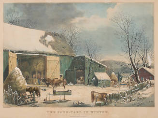 The Farm Yard in Winter