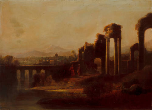 View of a City with Ancient Ruins