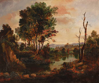 Landscape, view of Worcester or vicinity
