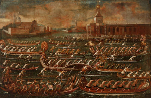 A Regatta in Venice, at the Basin of Saint Mark's